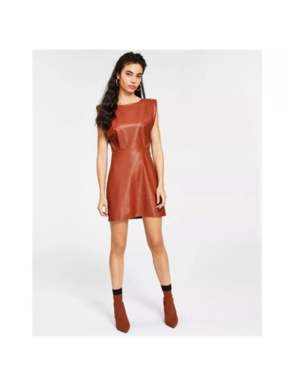 En Saison Vegan Leather Dress NWT